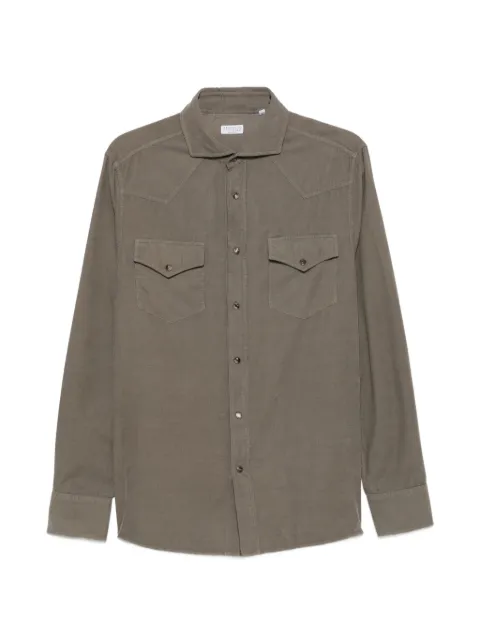 Brunello Cucinelli corduroy western-style shirt