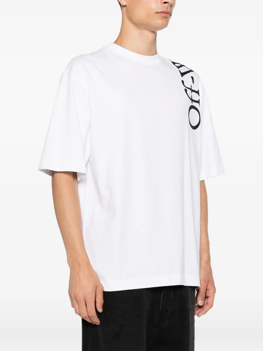 Off-White T-shirt met logoprint Wit
