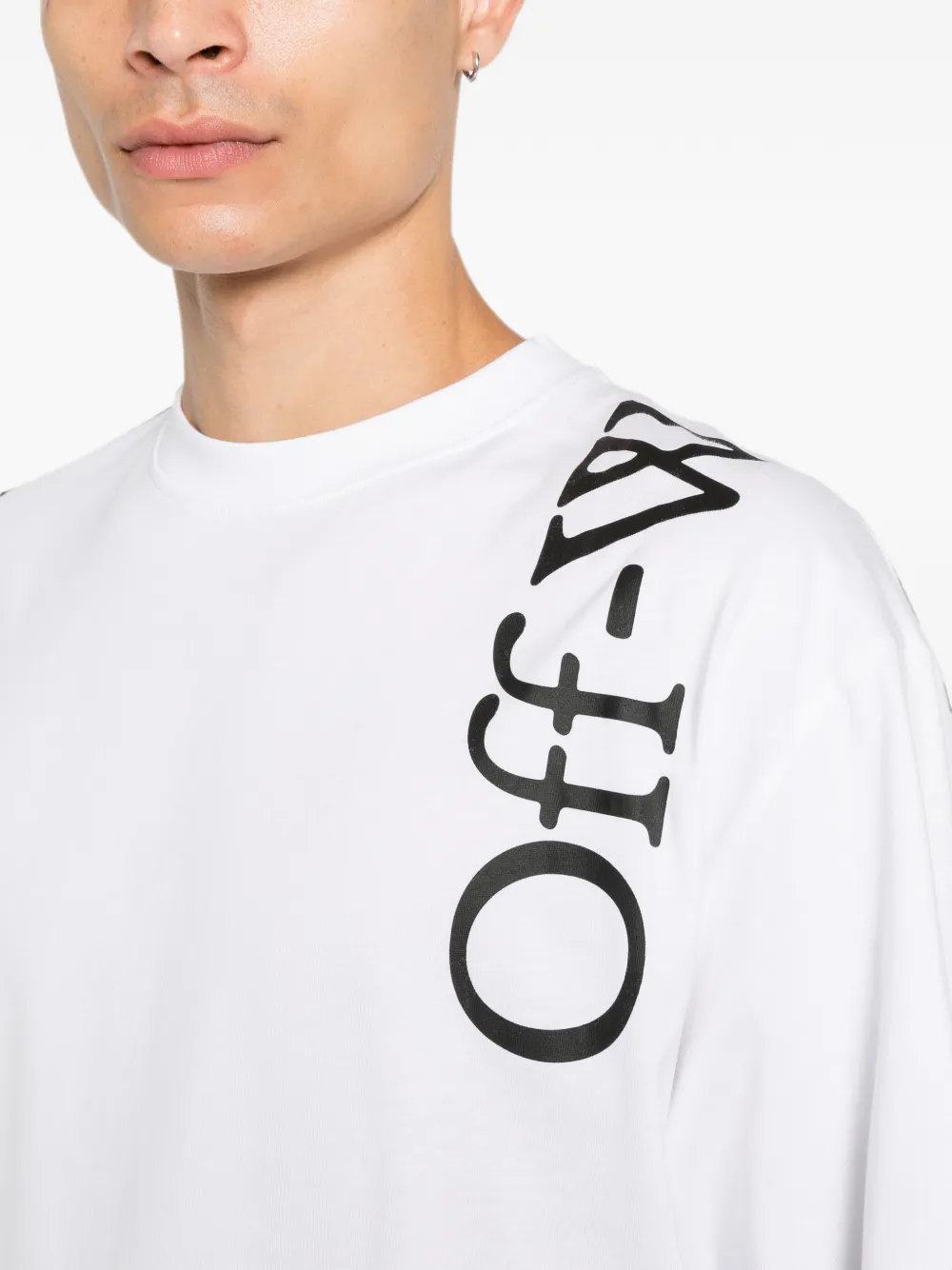 Off-White T-shirt met logoprint Wit