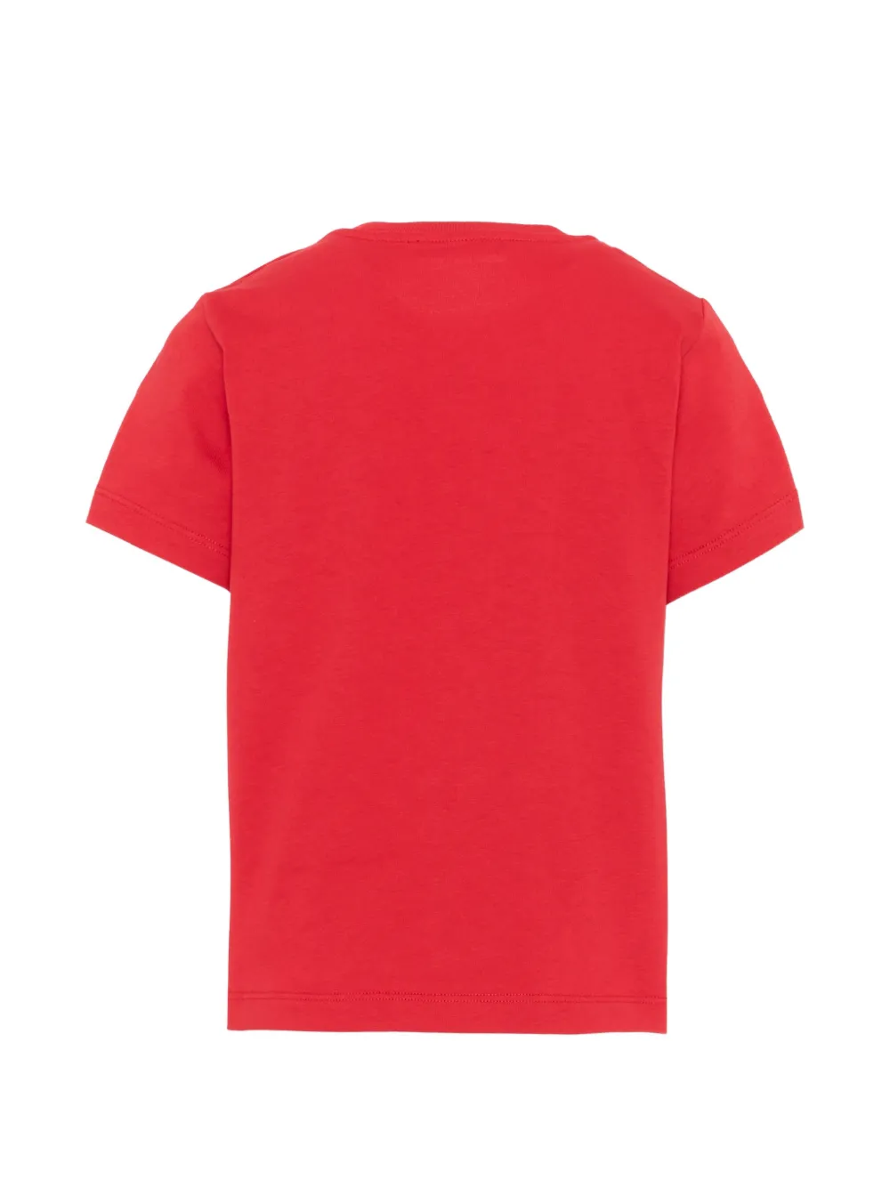 Balmain Kids T-shirt met logoprint en knoopdetail Rood