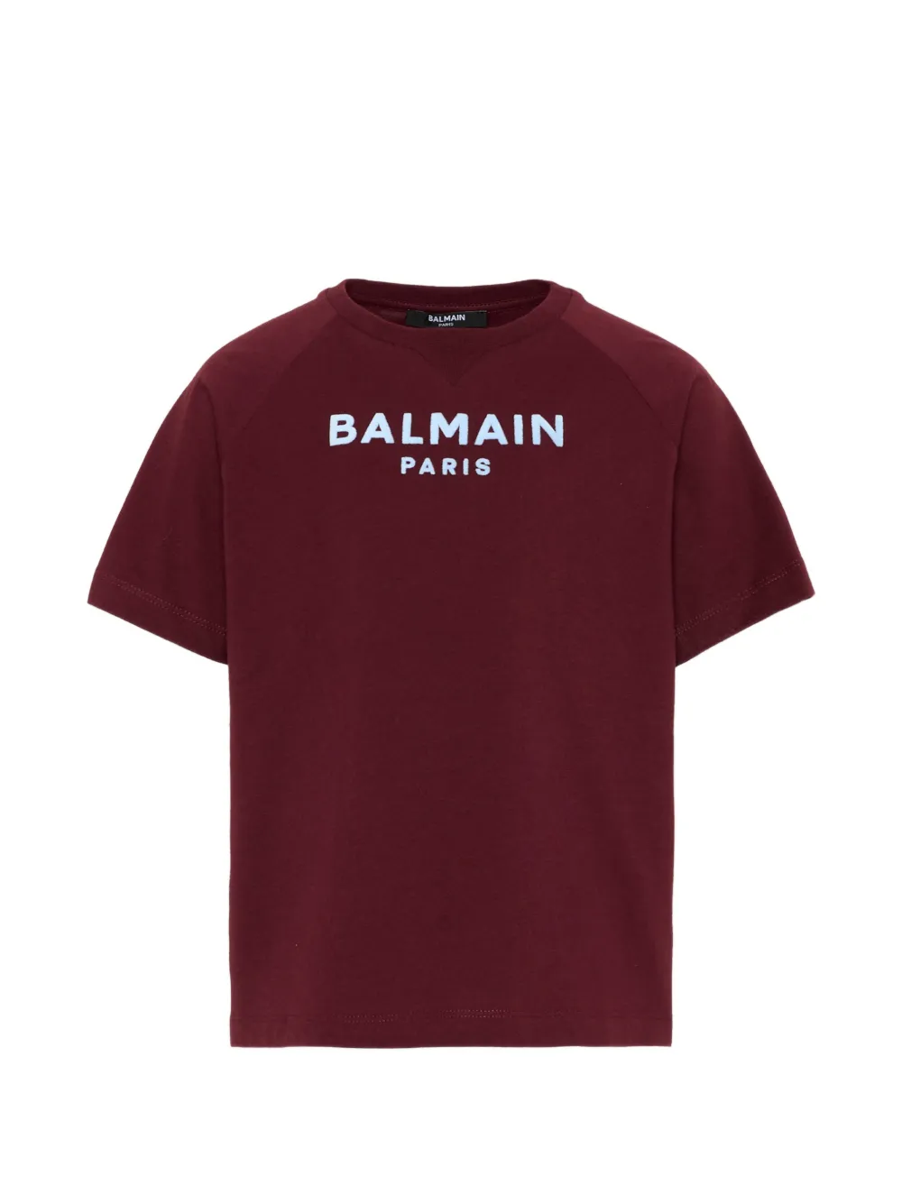 Balmain Kids logo-print raglan-sleeve T-shirt - Rosso
