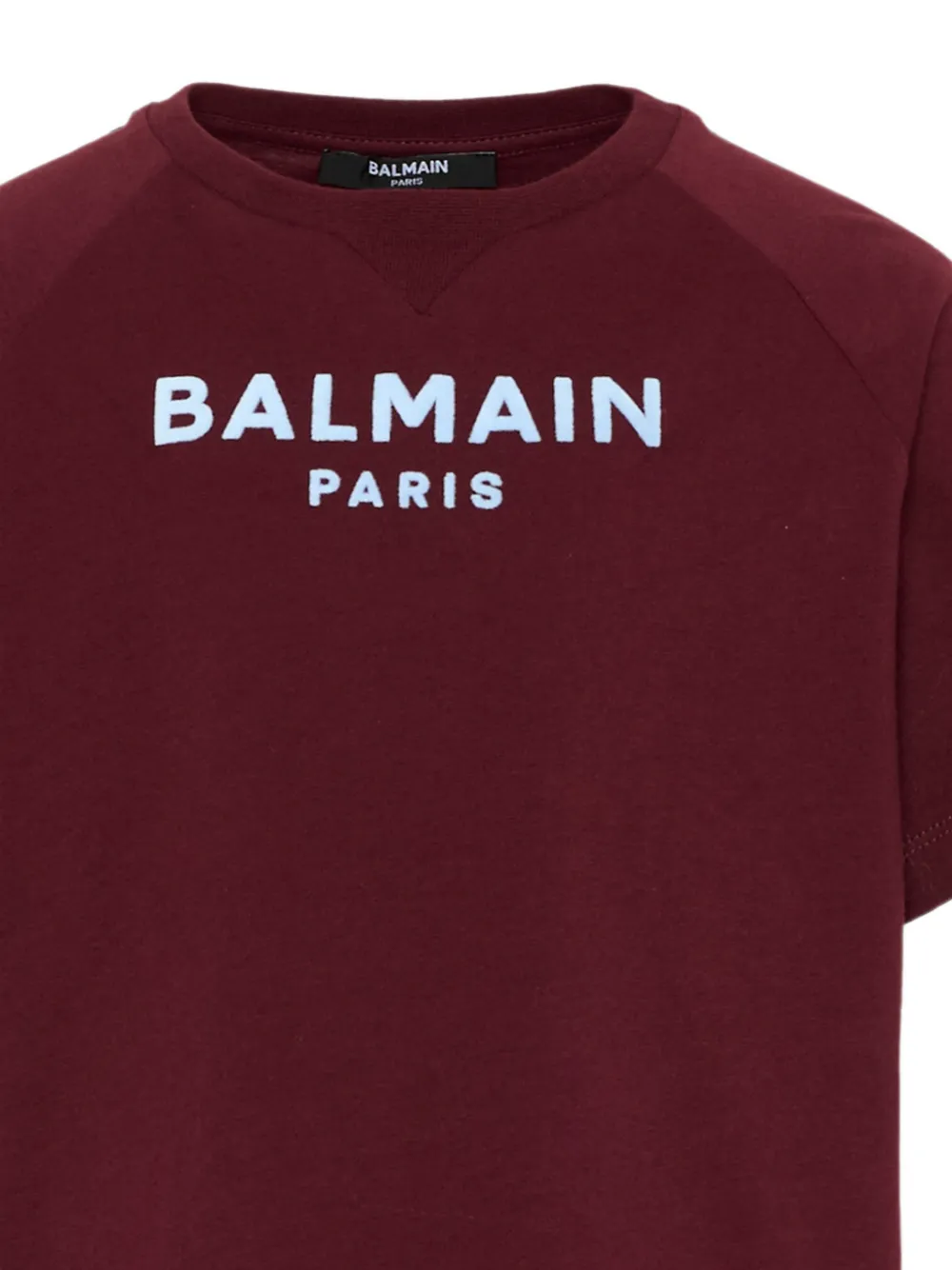 Balmain Kids T-shirt met logoprint Rood