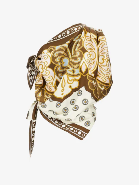 La DoubleJ Top Foulard con stampa
