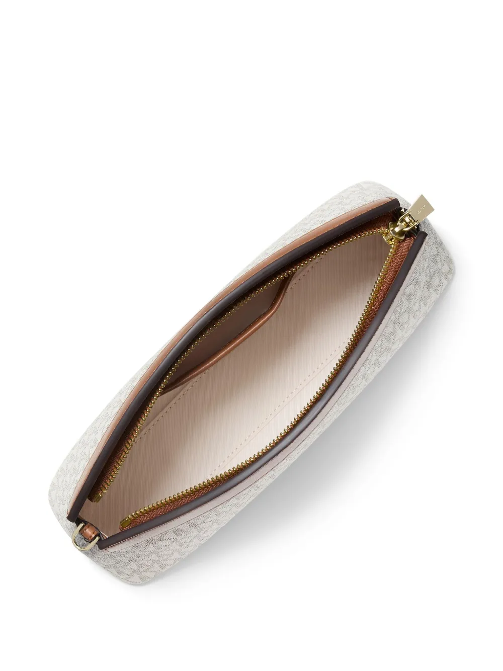 Michael Kors Athena kleine Signature verstelbare clutch met logo Beige