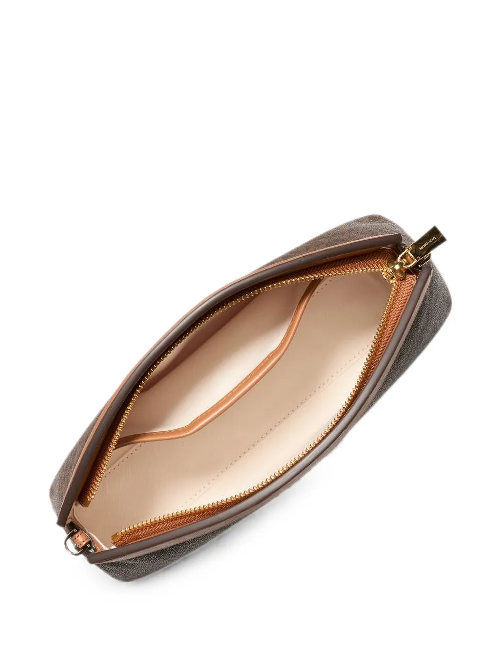 Michael Kors Athena kleine Signature verstelbare clutch met logo Bruin