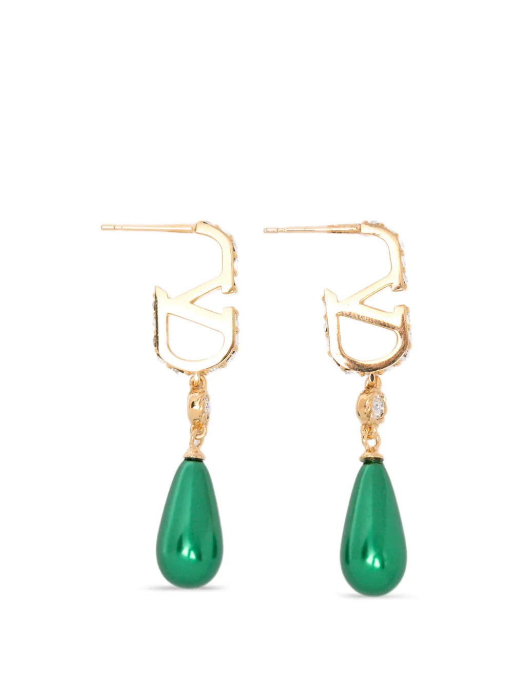 Valentino Garavani VLogo Signature drop earrings - Oro