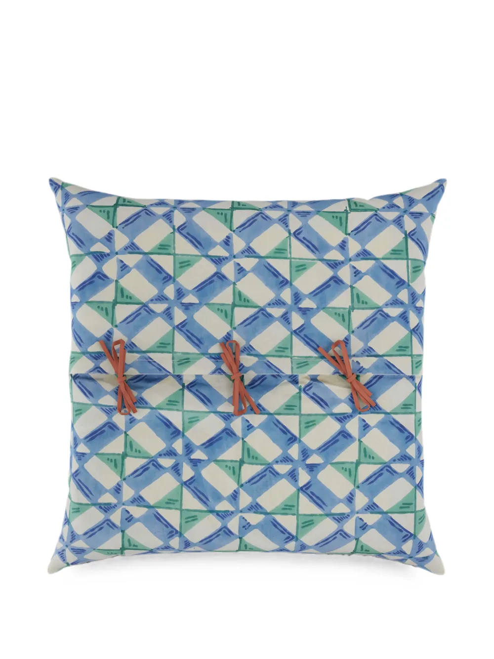 Lisa Corti Positano floral-print cushion cover - Blu