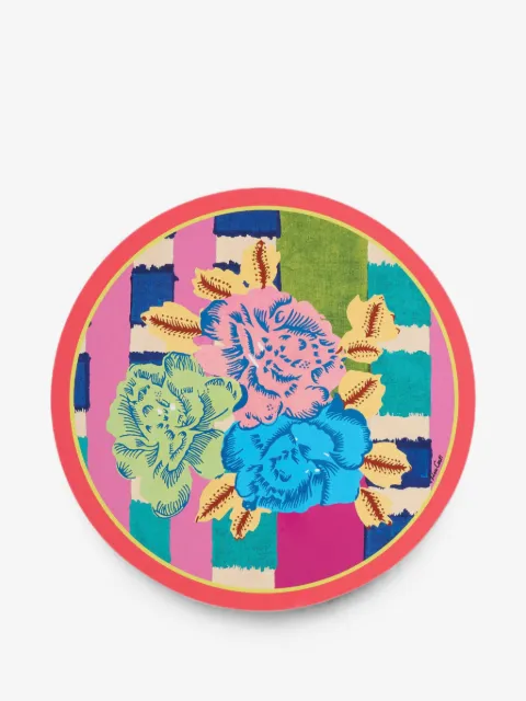 Lisa Corti Ankara floral-print placemat