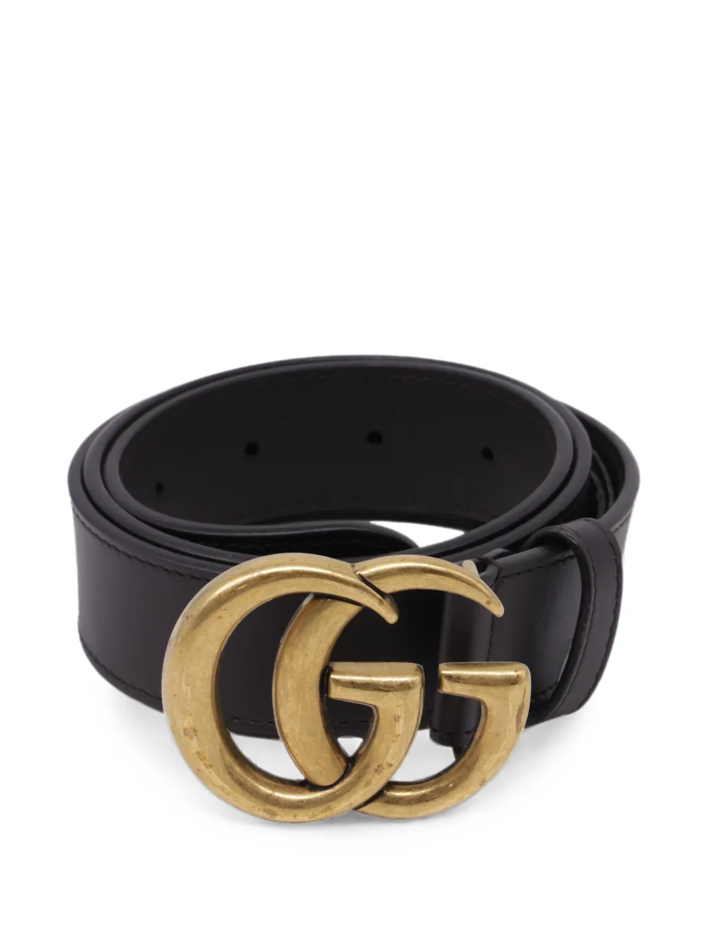 Gucci Pre-Owned Double G buckle belt - Nero