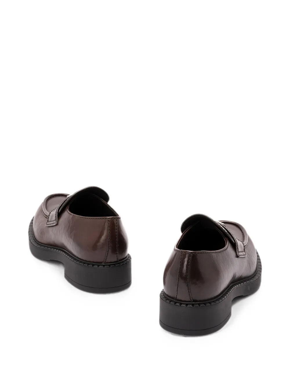 Prada triangle-logo leather loafers Bruin