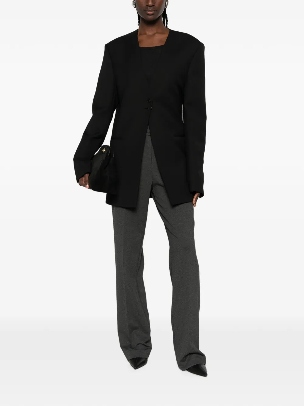 PINKO Straight broek Grijs