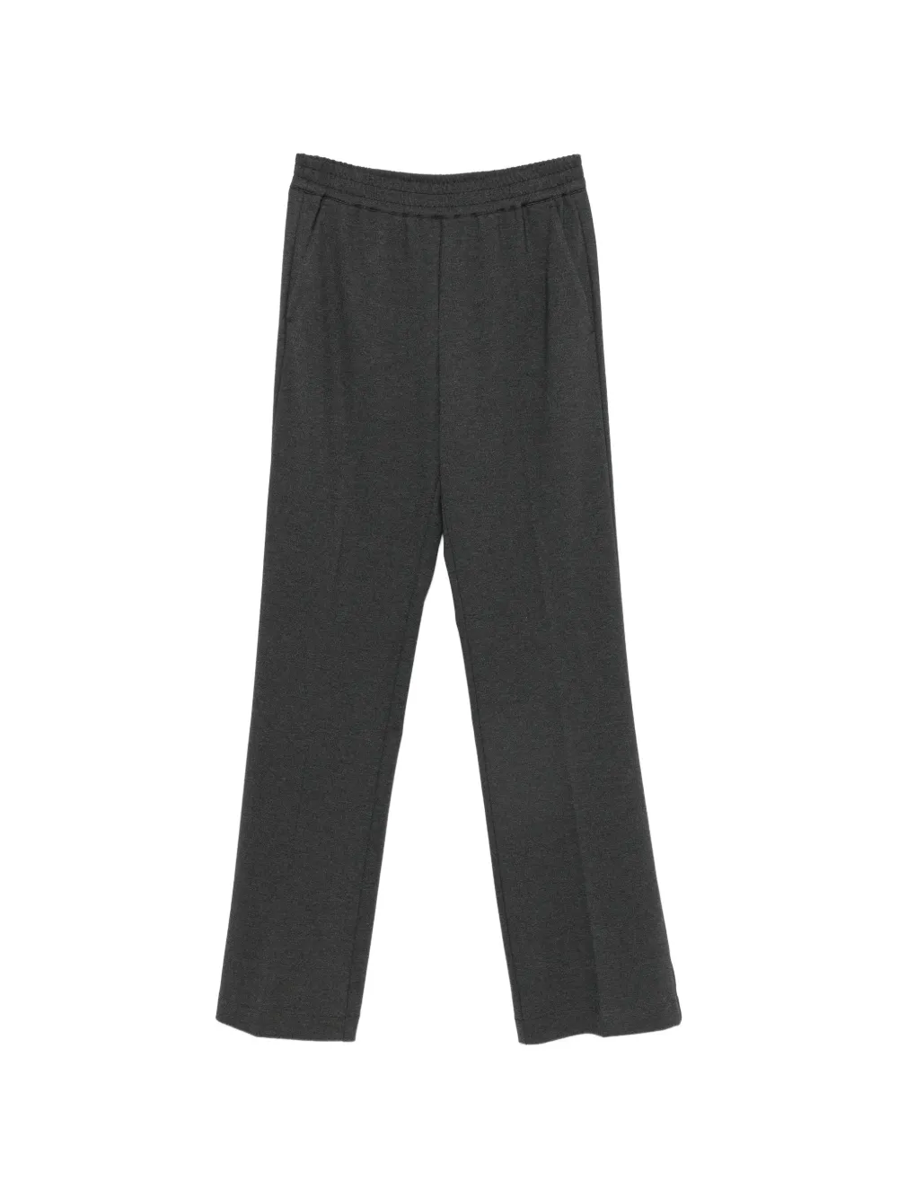 PINKO elasticated-waistband straight-leg trousers - Grigio