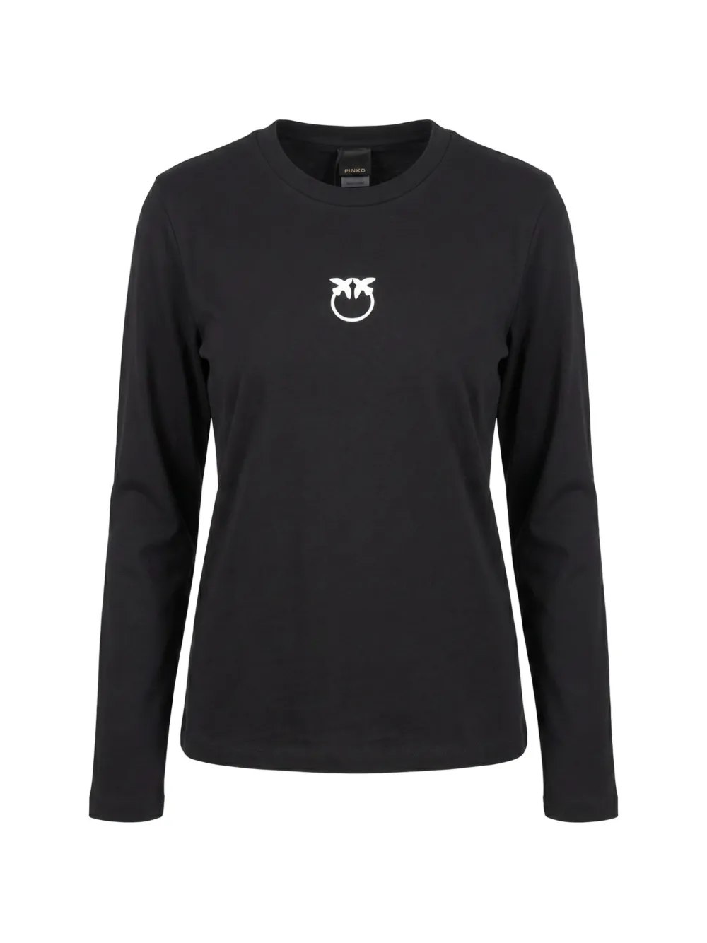 PINKO Toblino Love Birds long-sleeved T-shirt - Nero
