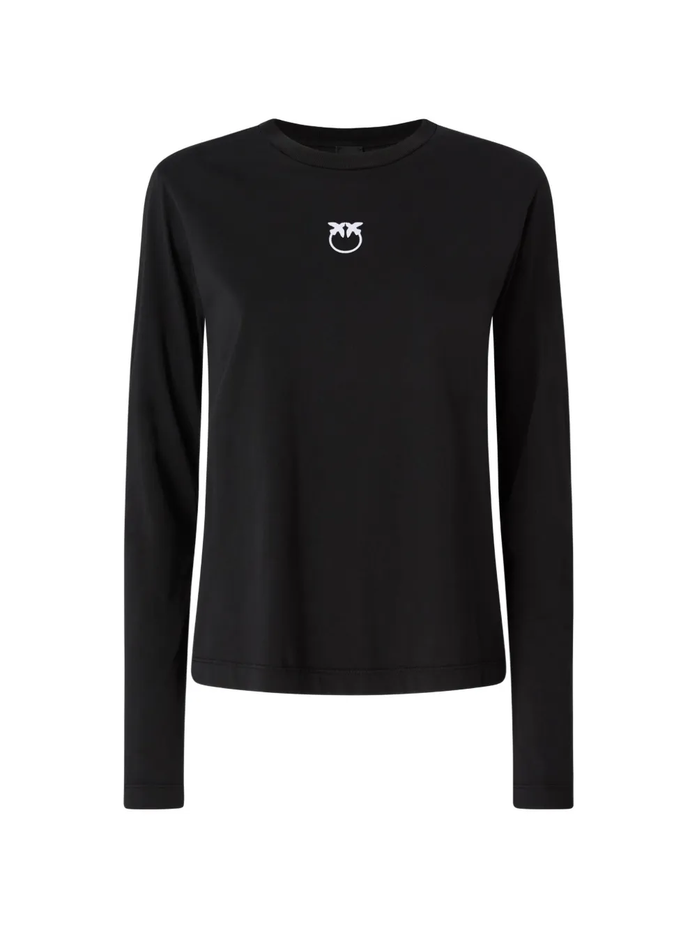 PINKO Toblino Love Birds T-shirt met lange mouwen Zwart