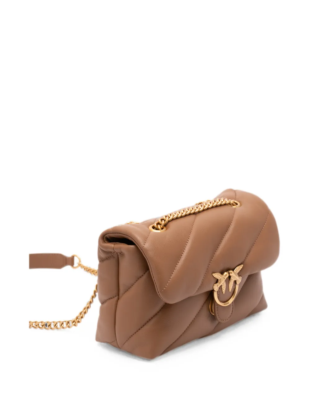 PINKO Love Baby gevoerde crossbodytas Bruin