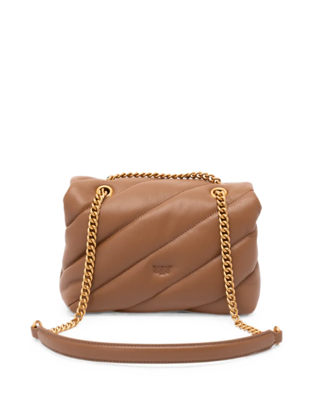 PINKO Love Baby gevoerde crossbodytas Bruin