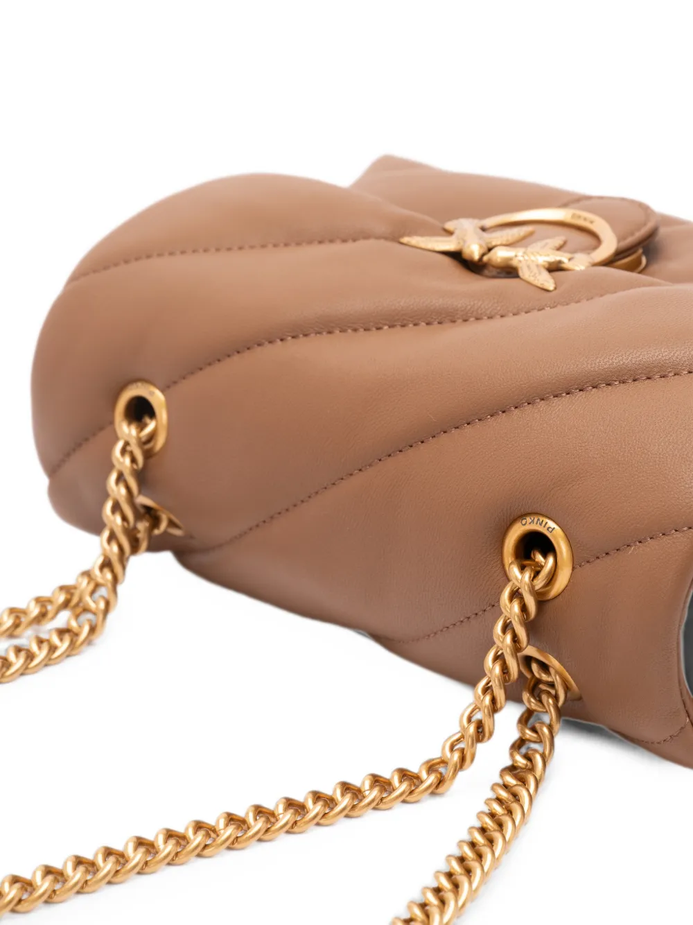 PINKO Love Baby gevoerde crossbodytas Bruin