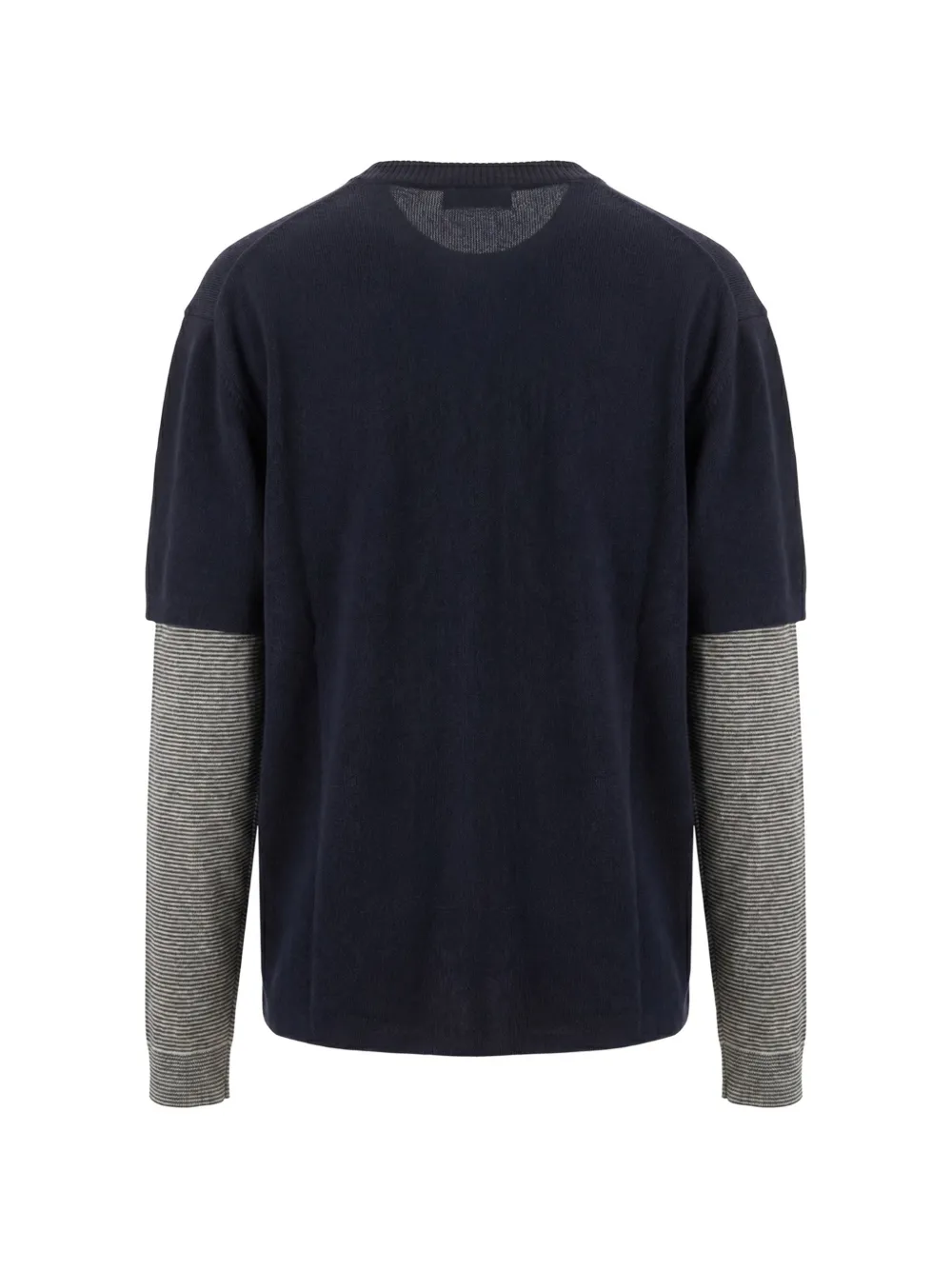 Miu Trui met geborduurd logo en gelaagde mouwen Blauw