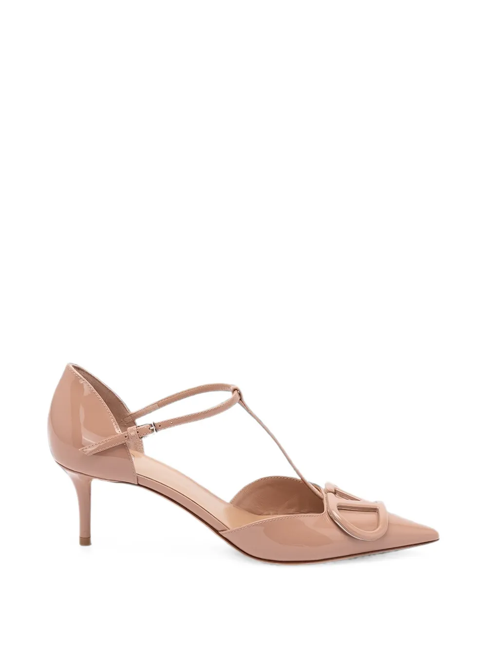 Valentino Garavani VLogo Signature T-bar pumps - Nude