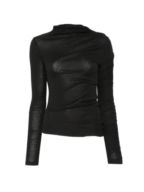 PINKO ruched long-sleeve top
