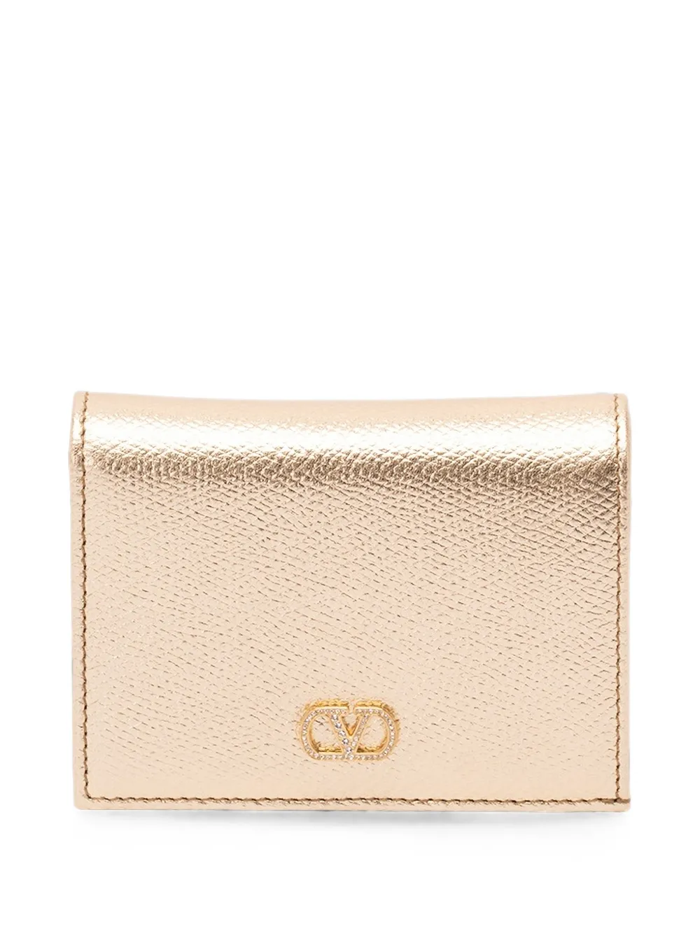 Valentino Garavani VLogo Signature leather wallet - Oro