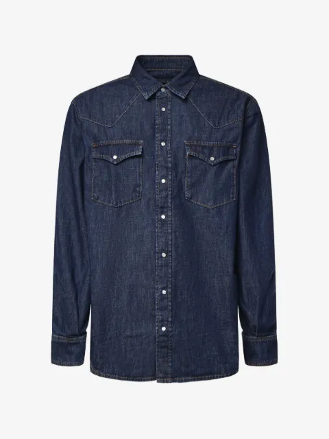 DONDUP camisa con bolsillo en el pecho