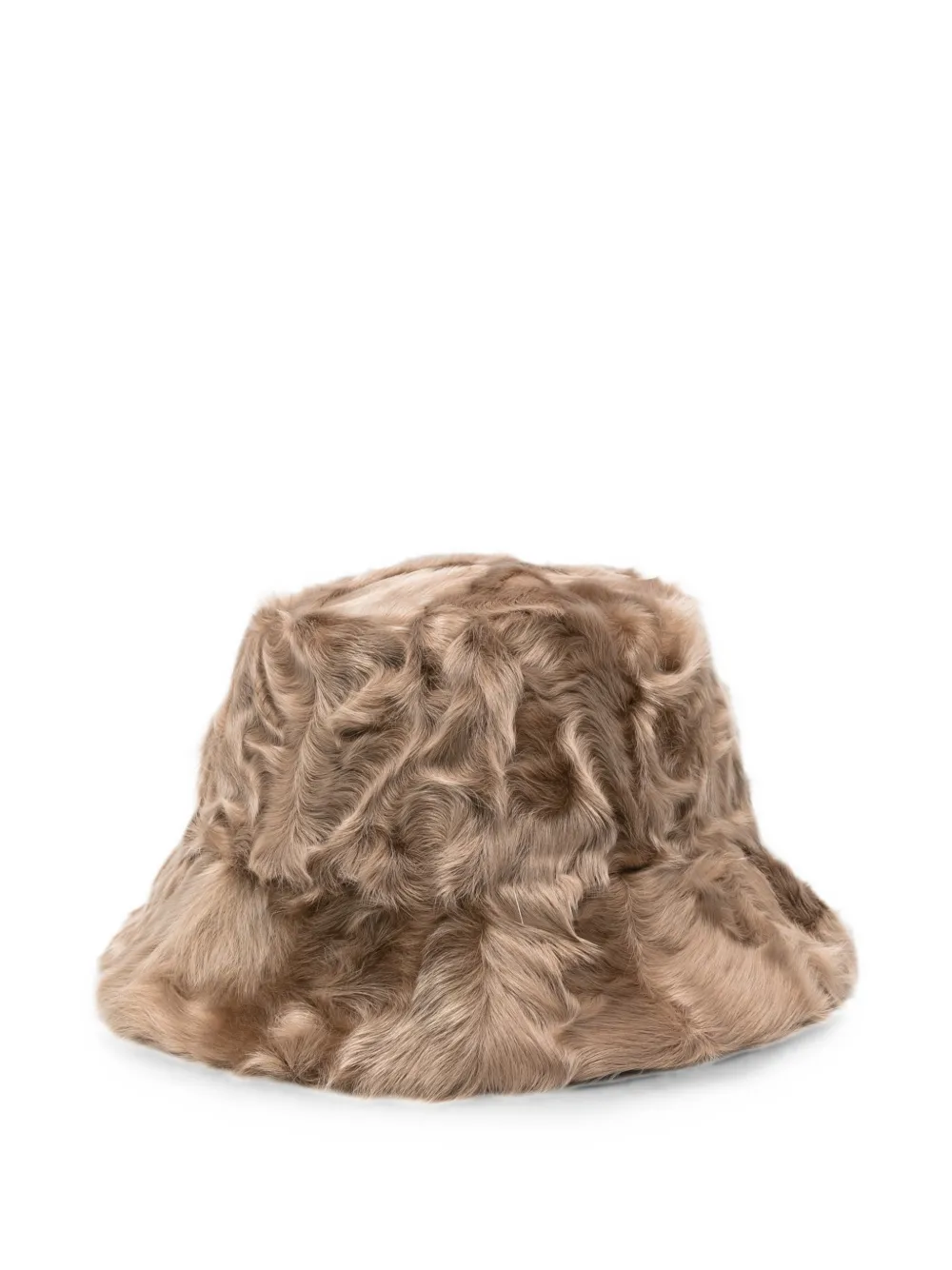 Liska Textured-finish Bucket Hat In Neutral
