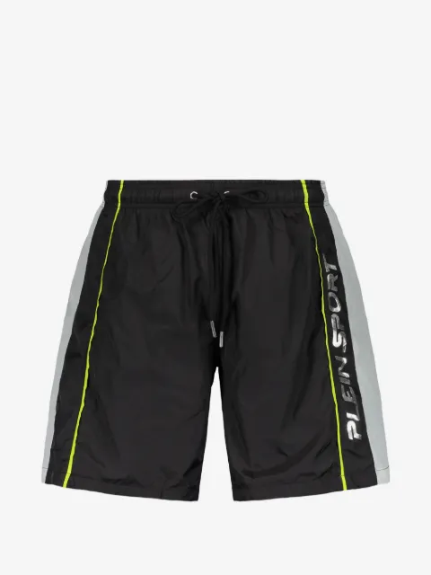 Plein Sport logo-print drawstring swim shorts