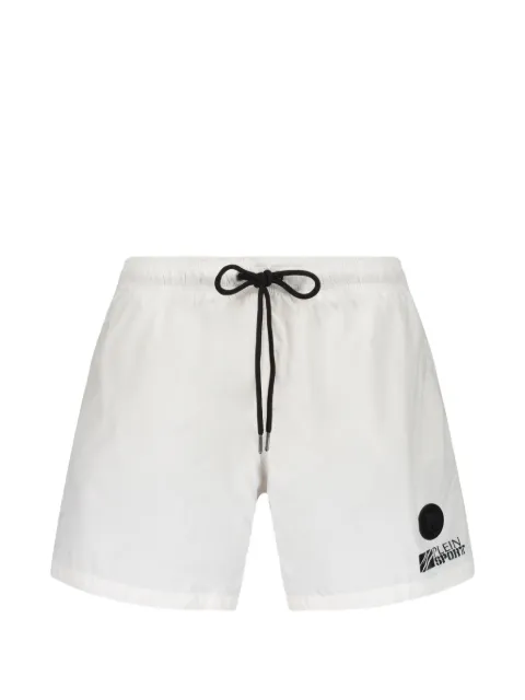 Plein Sport logo-patch drawstring swim shorts