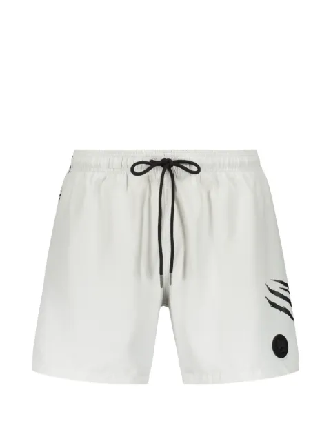 Plein Sport logo-patch drawstring swim shorts