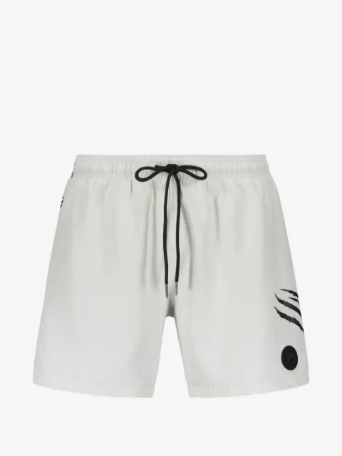 Plein Sport logo-patch drawstring swim shorts