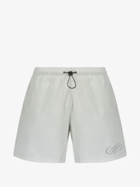 Plein Sport shorts de playa con cordones y logo estampado