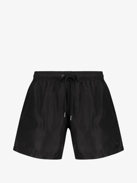 Plein Sport drawstring-waist logo-patch swim shorts