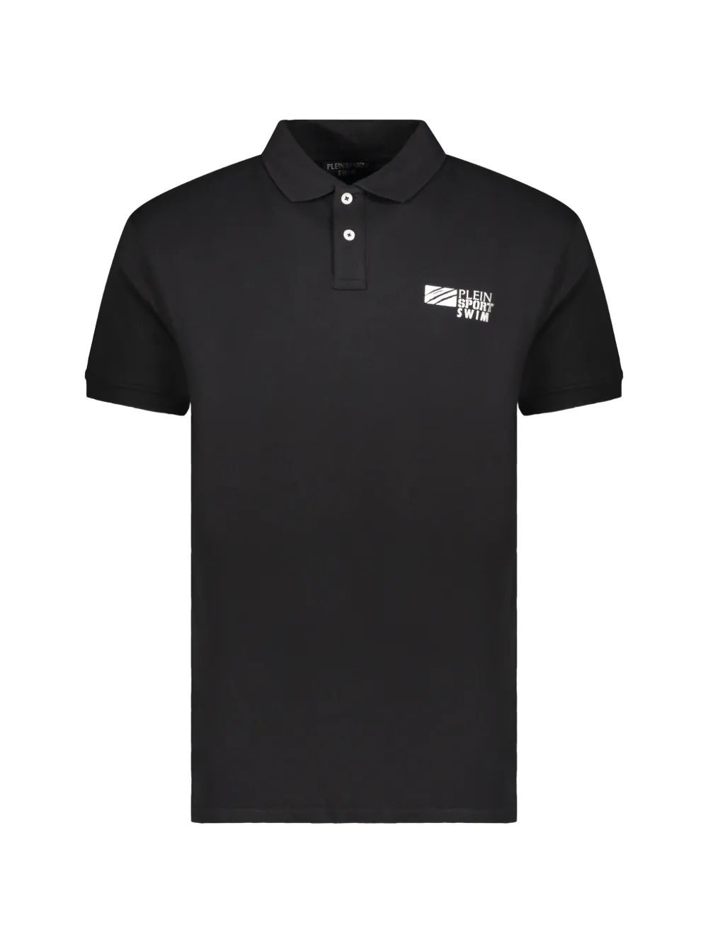 Plein Sport logo-patch short-sleeve polo shirt - Nero