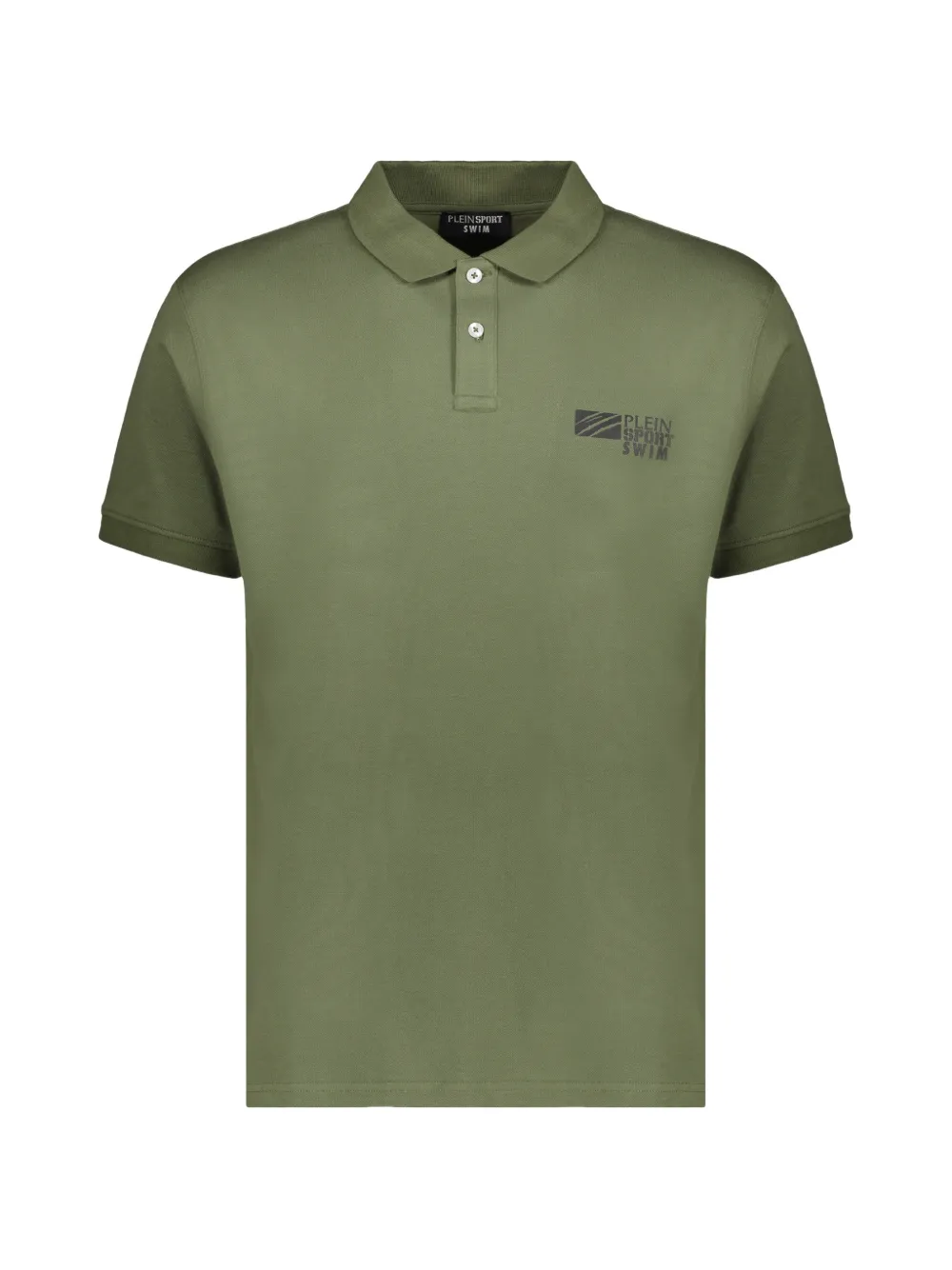 Plein Sport logo-print short-sleeve polo shirt - Verde