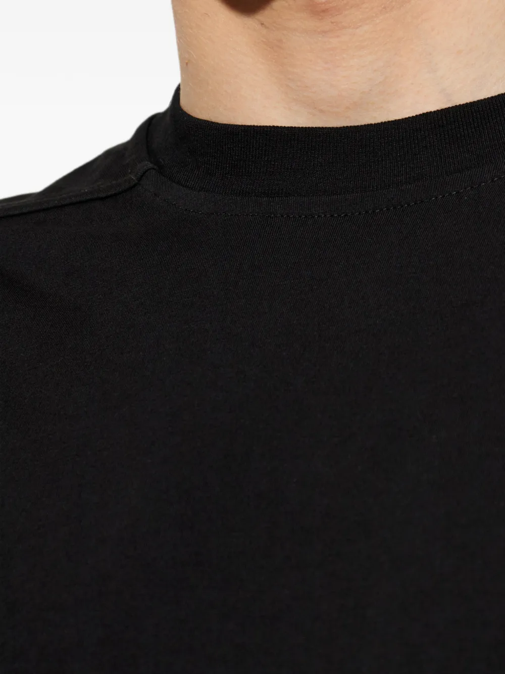 Rick Owens Katoenen T-shirt met korte mouwen Zwart