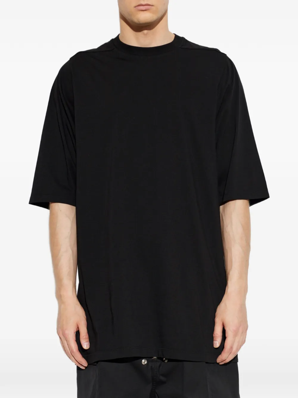 Rick Owens Katoenen T-shirt met korte mouwen Zwart