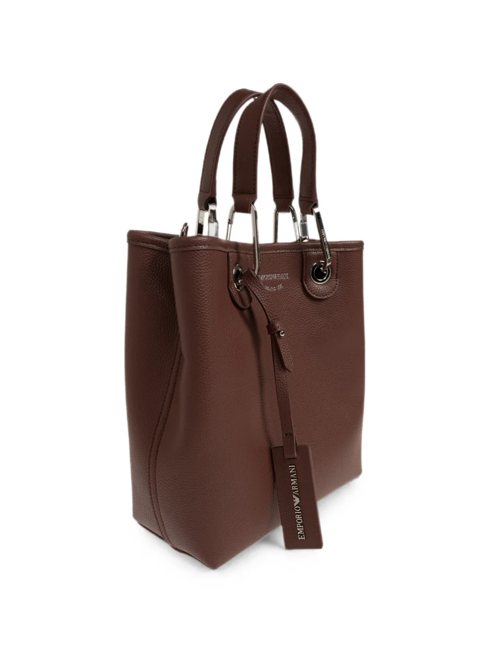 Emporio Armani Shopper met logoprint Bruin
