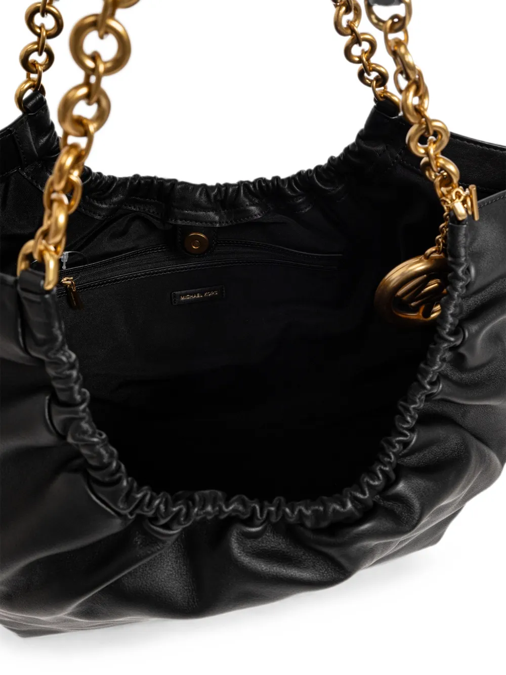 Michael Kors large Indie logo-charm tote bag Zwart