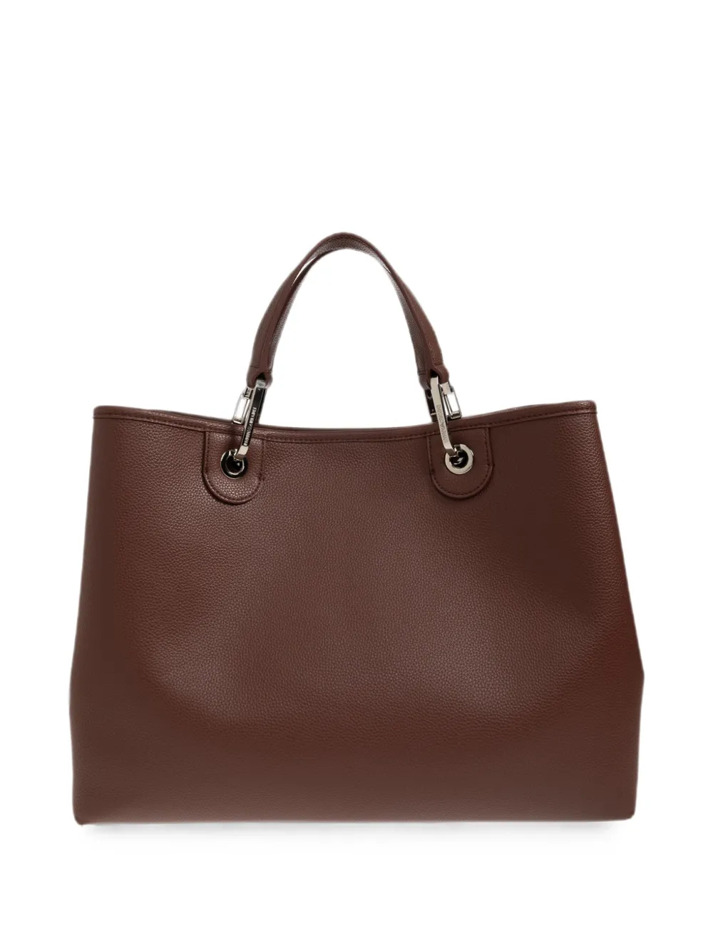 Emporio Armani Shopper met bewerkt effect en logoprint Bruin