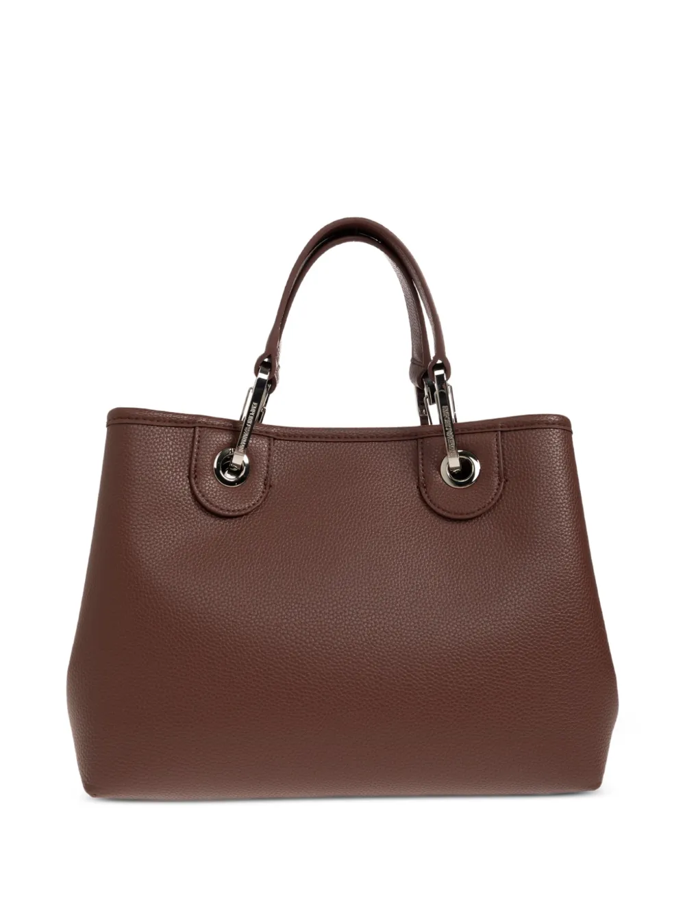 Emporio Armani Shopper met bewerkt effect en logoprint Bruin