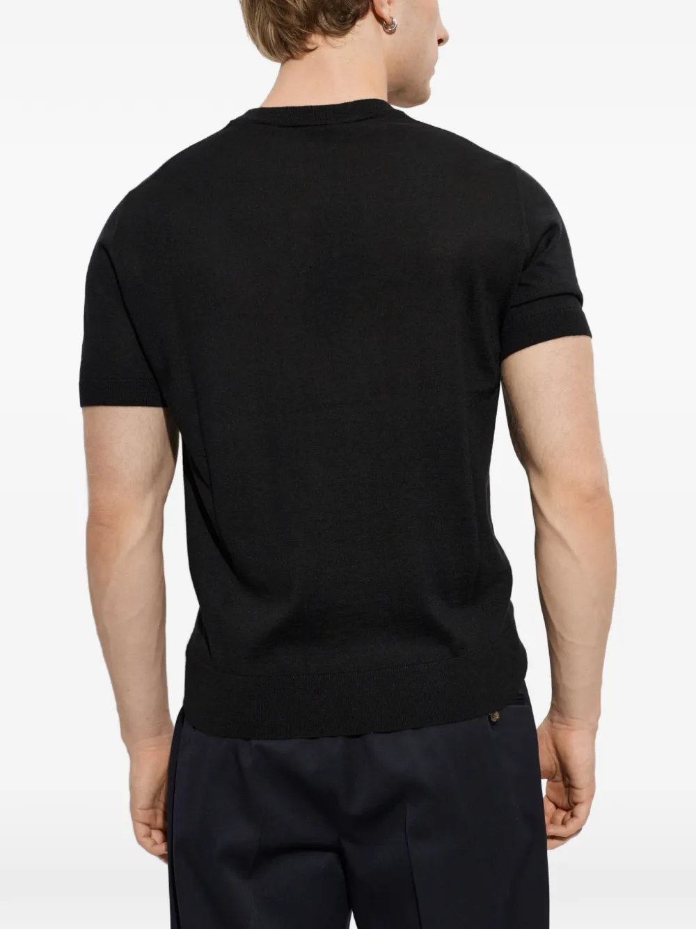Brioni T-shirt met ronde hals Zwart