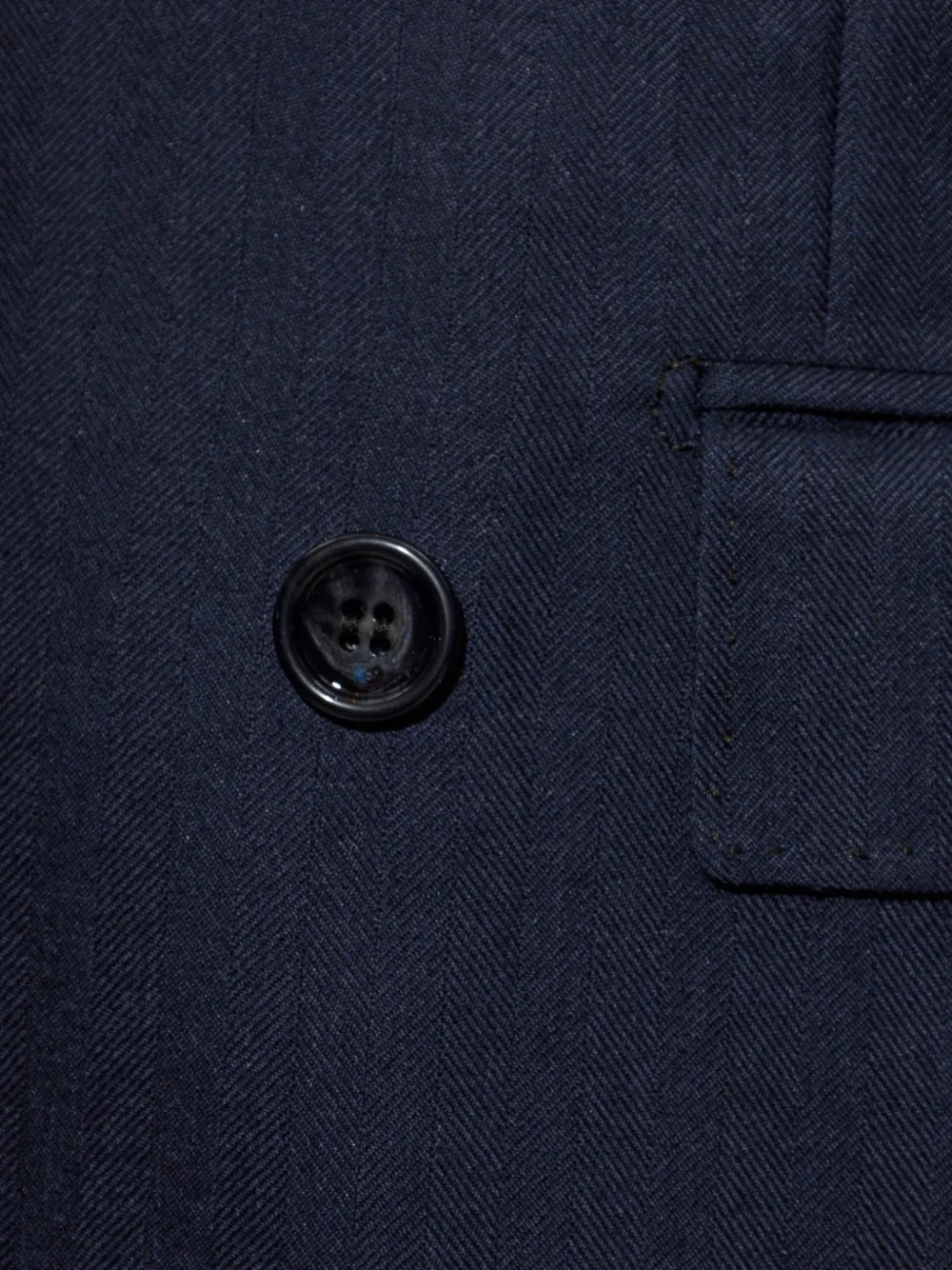 Brioni Blazer met visgraat patroon Blauw