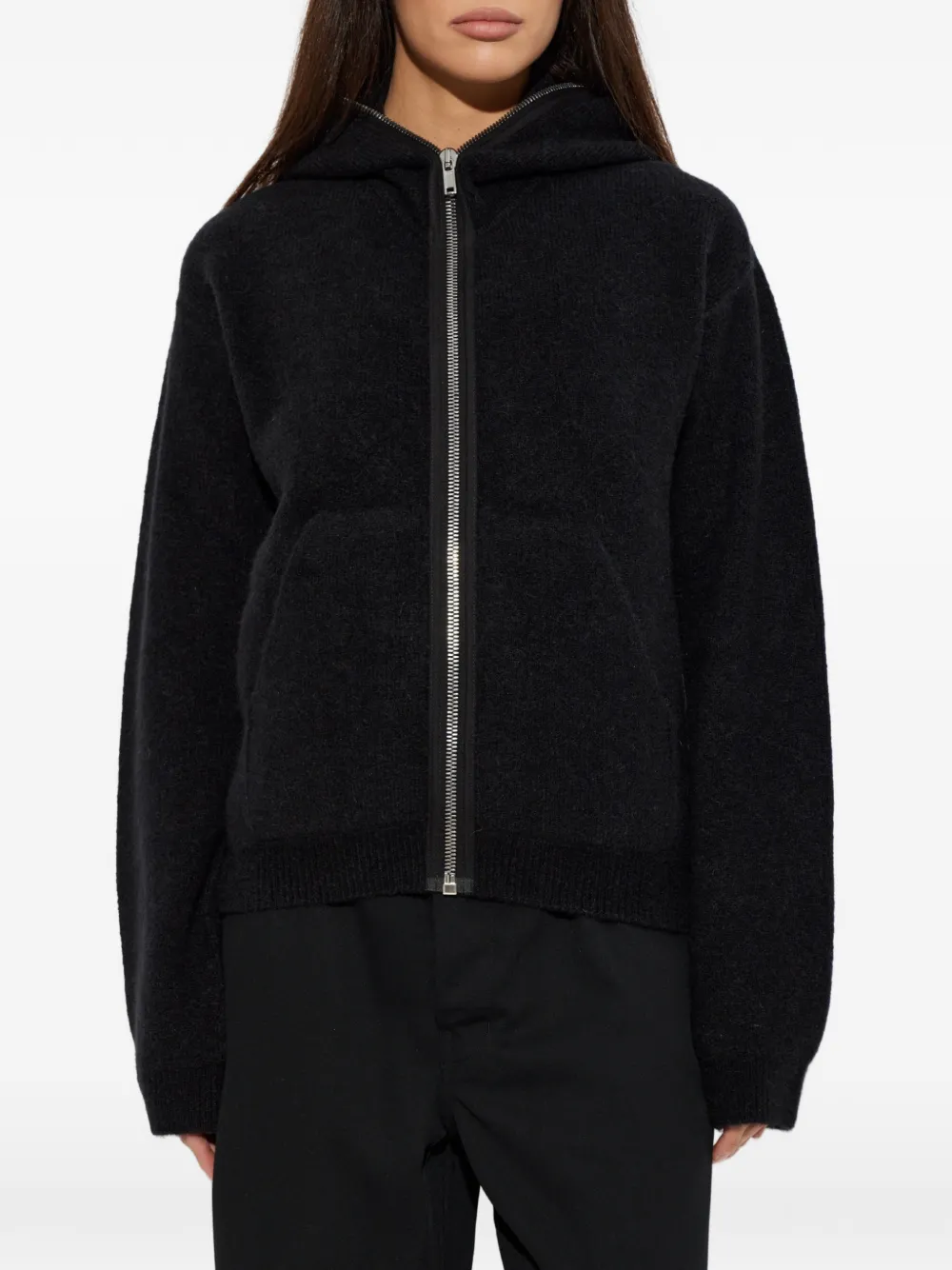 Rick Owens Vest met capuchon Zwart