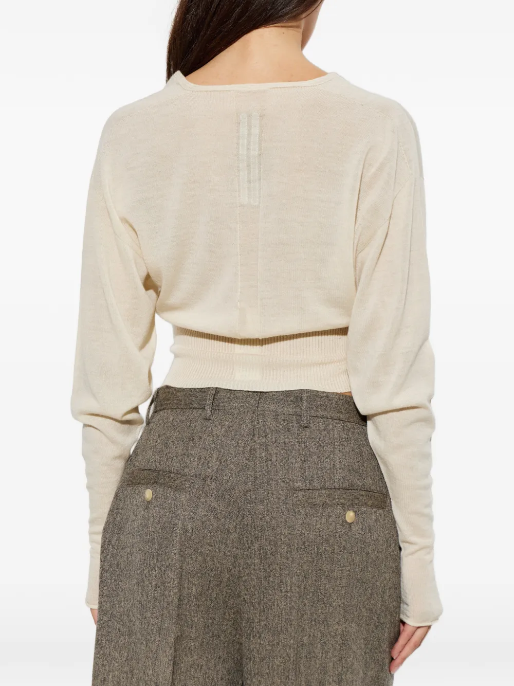 Rick Owens Trui met V-hals Beige
