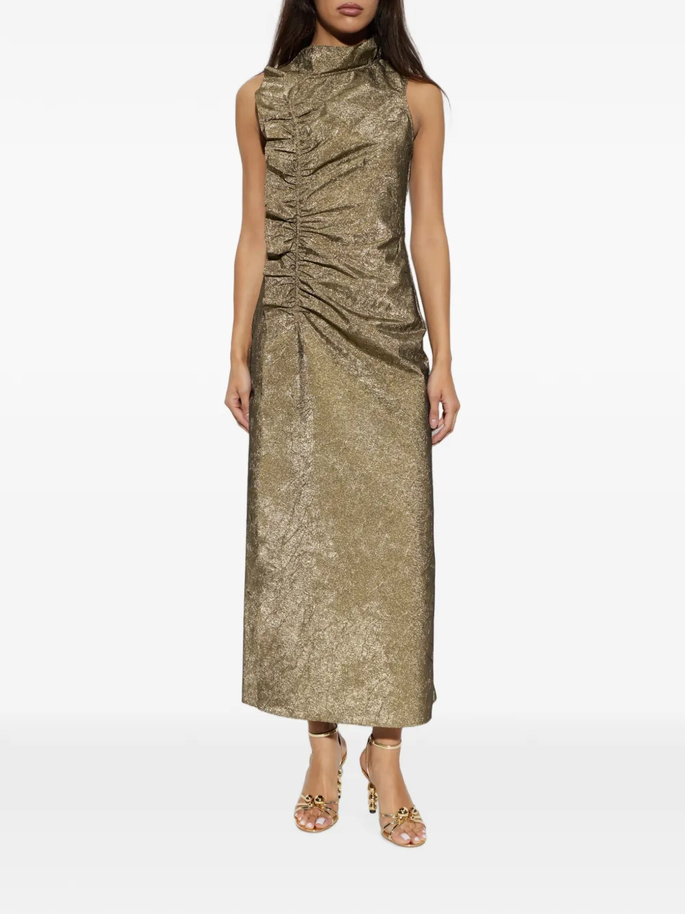 Ulla Johnson Jurk met metallic-effect Goud