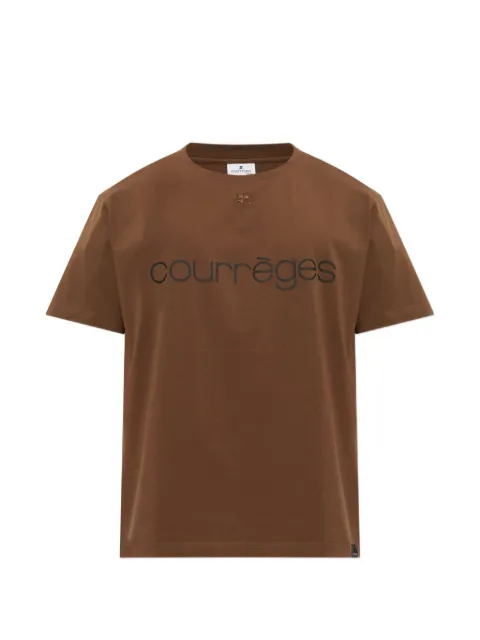 Courrèges logo-print T-shirt