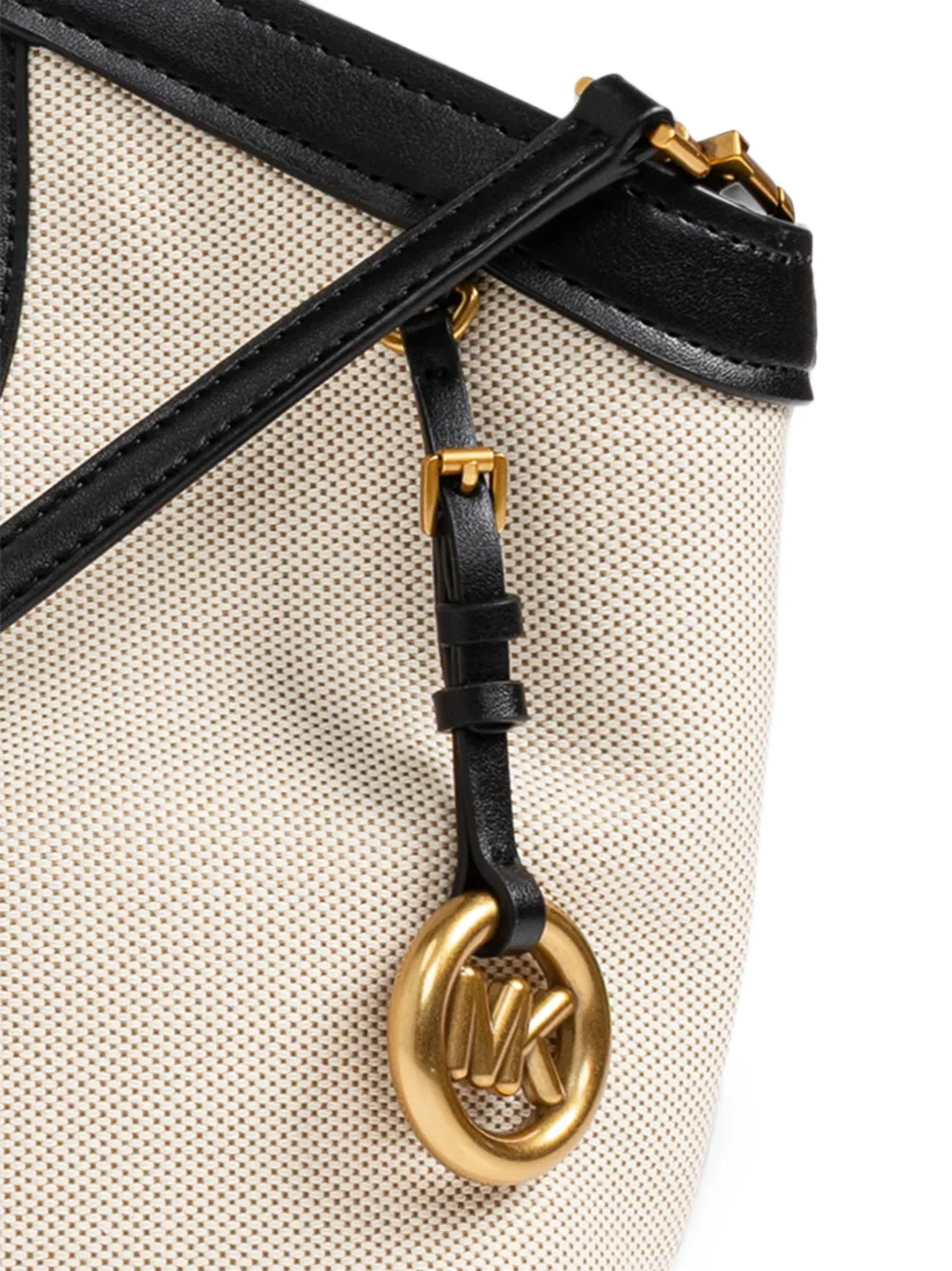 Michael Kors Haddie leather-trim tote bag Beige