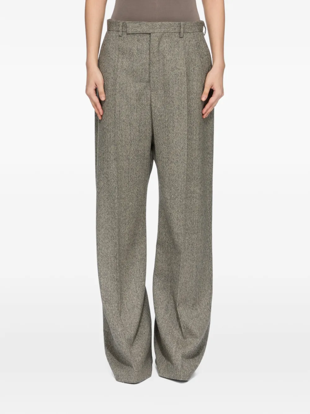 Rick Owens Tower broek met wijde pijpen Bruin