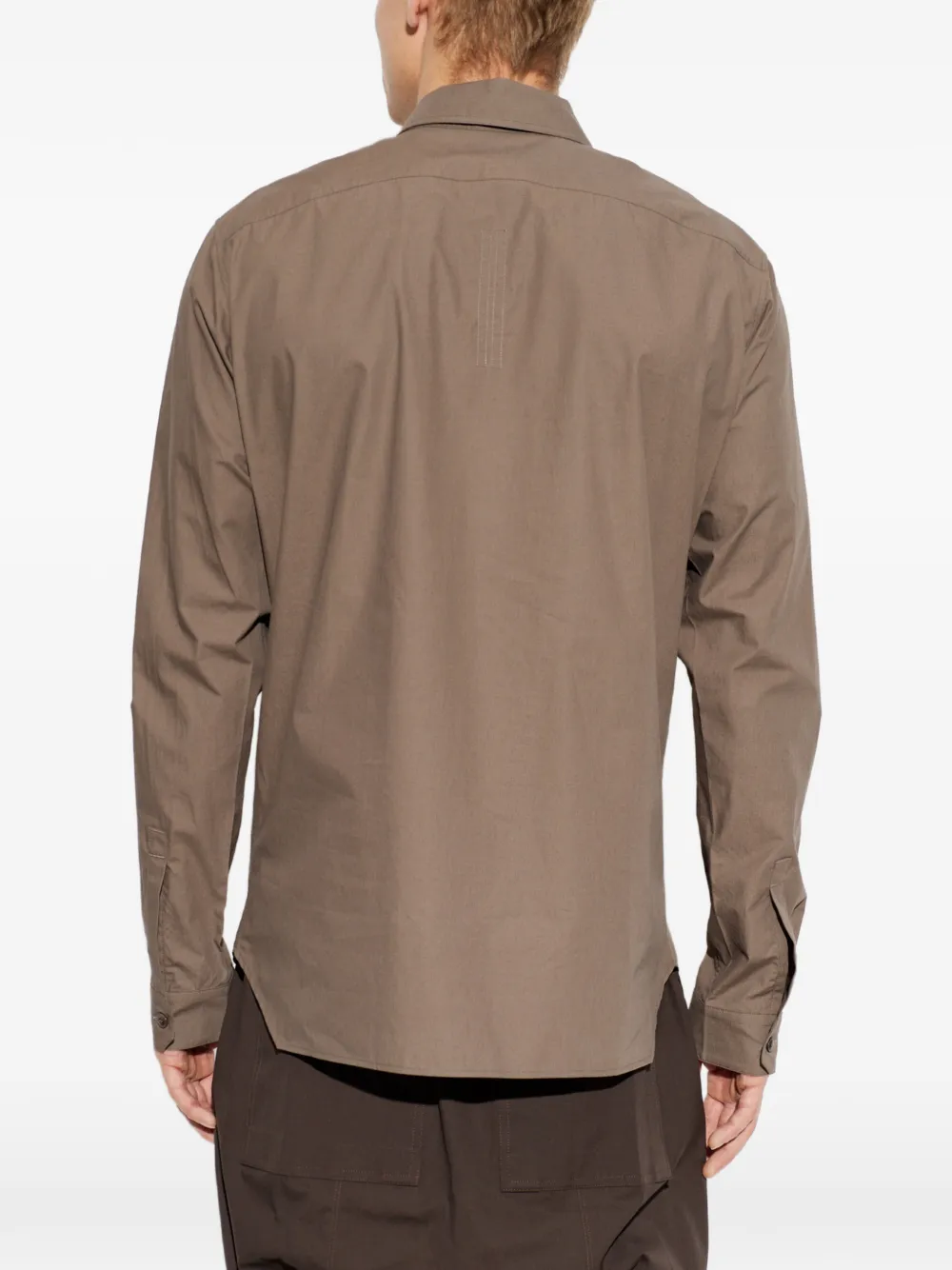 Rick Owens Overhemd met klepzak Bruin